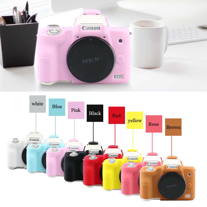 Canon Camera Eos M50 Mark Ii - Funda protectora de silicona para cámara