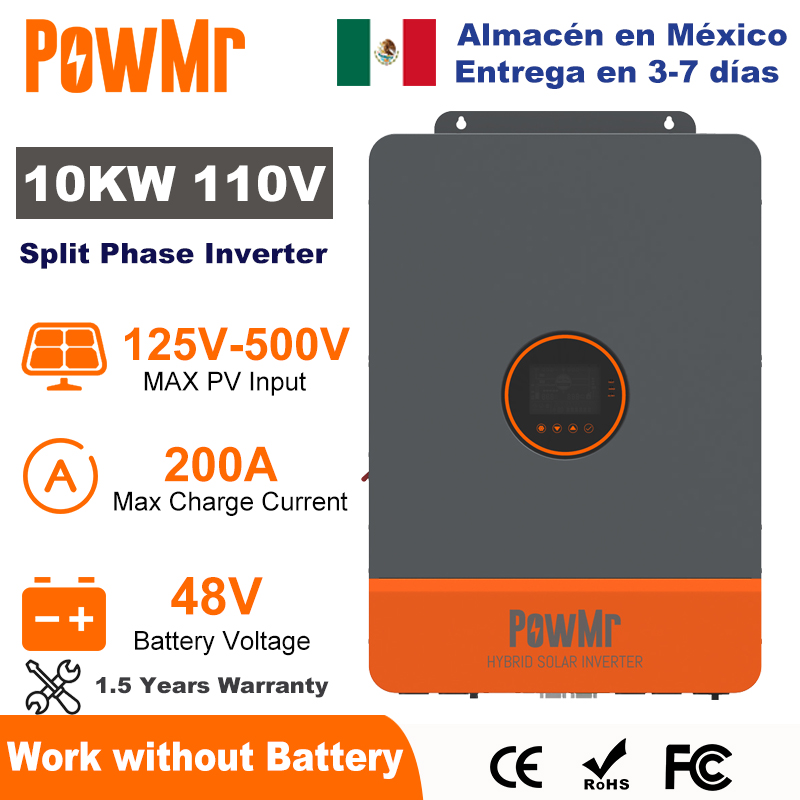 Drone Solar Charger - PowMr 10KW inversor de fase dividida
