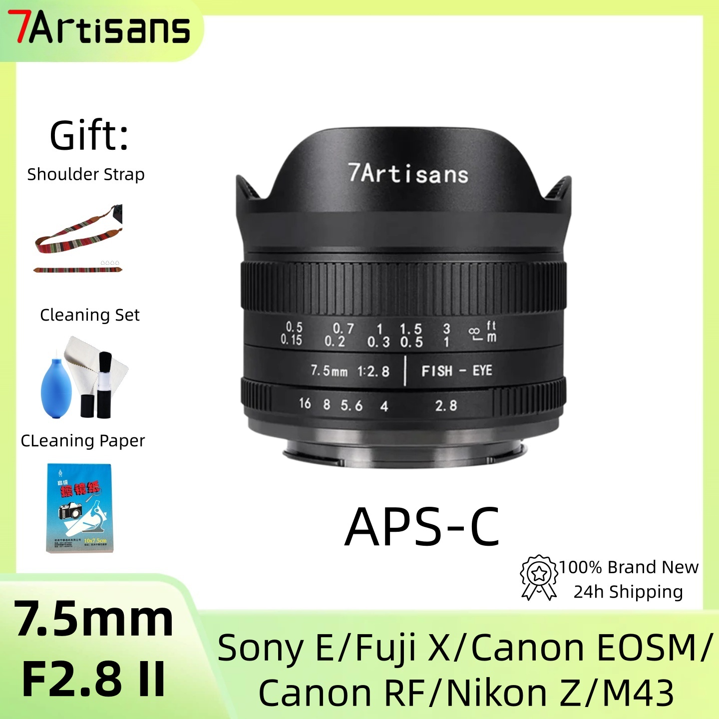 7artisans 7.5mm F2.8 II Lente  - Canon Camera Eos M50 Mark Ii reseña y precio