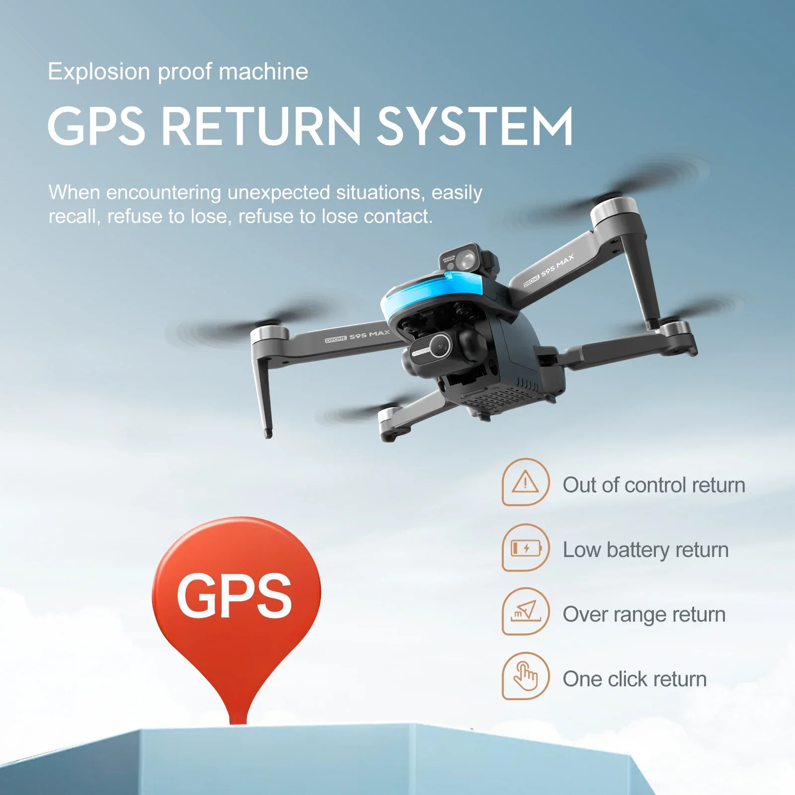 Nuevo S9S MAX MINI Drone 4K 2  - Drone Controller Screen reseña y precio