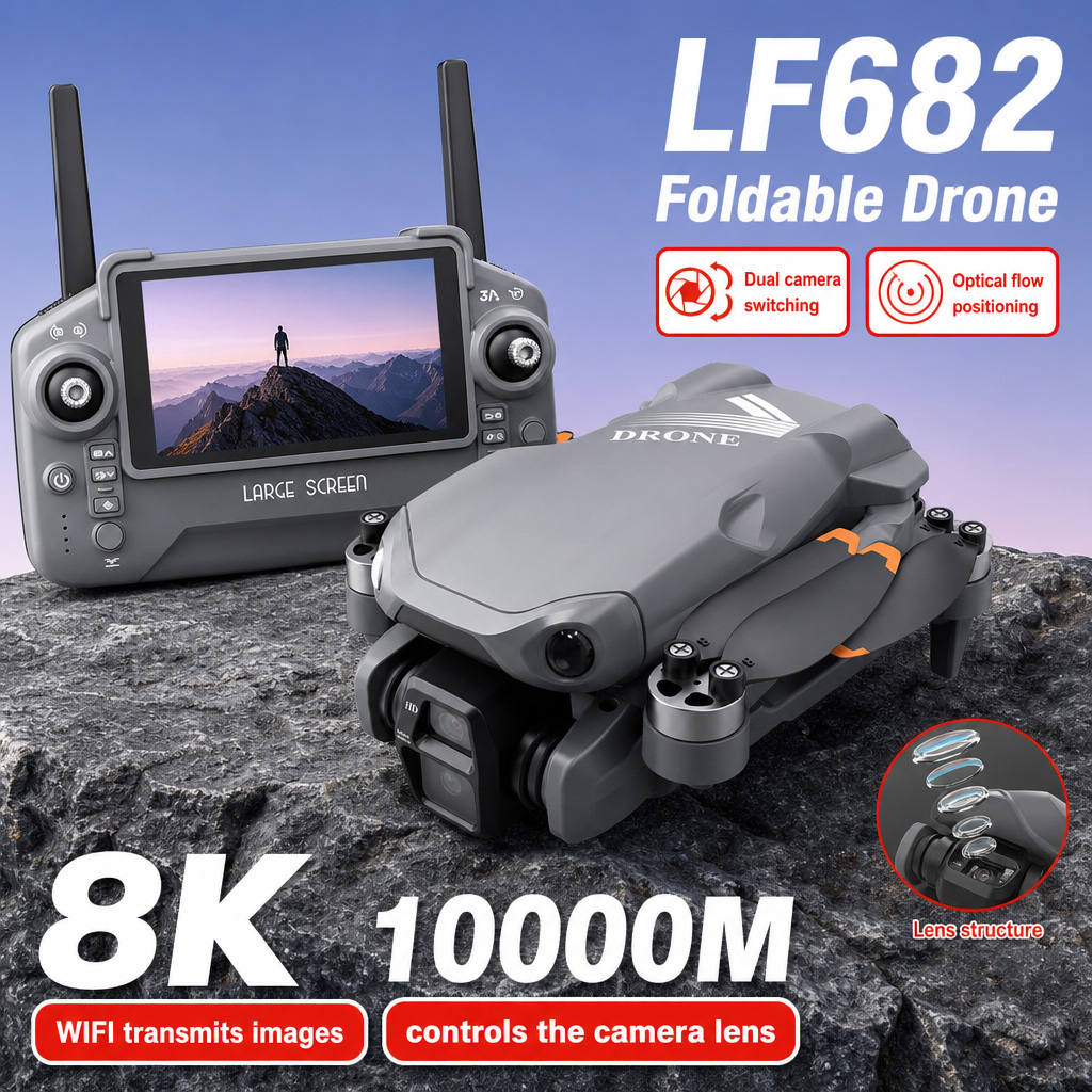 Dron Aéreo LF682 con Cámaras D - Drone Controller Screen reseña y precio