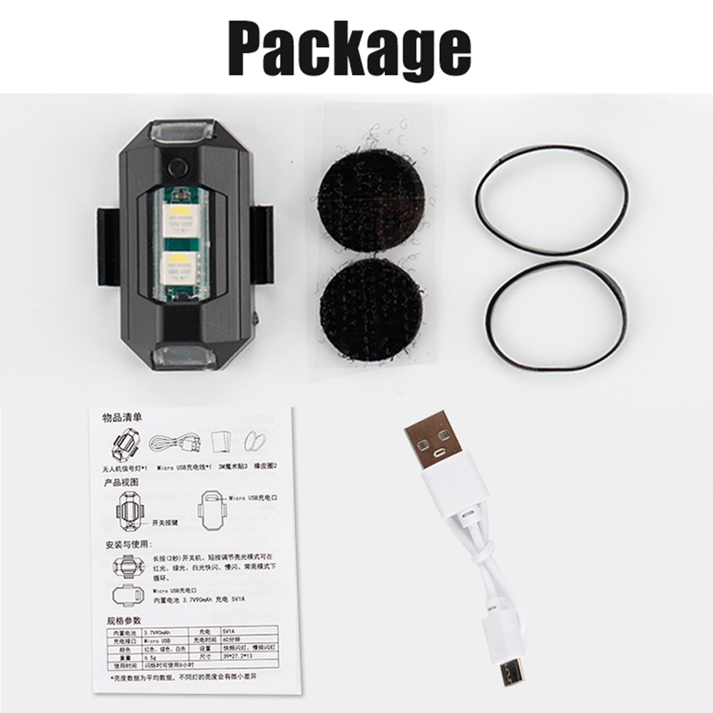 Mini luz LED anticolisión con  - Drone Strobe Light reseña y precio